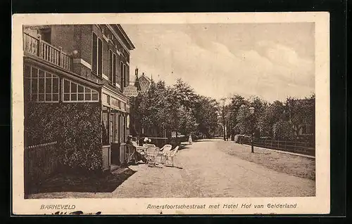 AK Barneveld, Amersfortschestraat met Hotel Hof van Gelderland