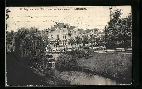 AK Arnhem, Bothaplein met Waterwerken Sonsbeek