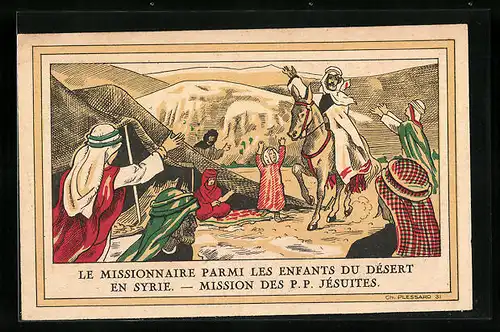 AK Syrie, Le Missionaire Parmi Les Enfants du Desert - Mission des P. P. Jesuites