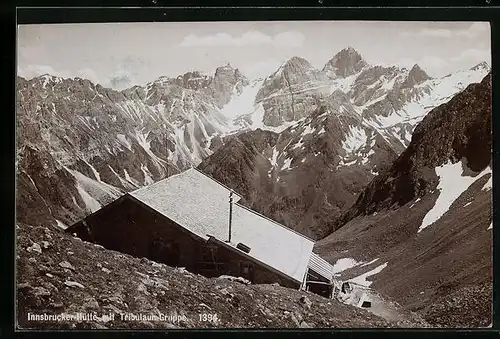 Foto-AK Fritz Gratl: Innsbrucker Hütte, Tribulaun Gruppe