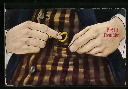 AK Mann lässt Ehering in seiner Weste verschwinden