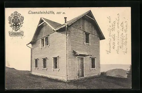 AK Eisensteinhütte, Berghütte in der Gesamtansicht