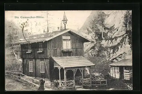 AK Gamsecker-Hütte, Berghütte in der Gesamtansicht