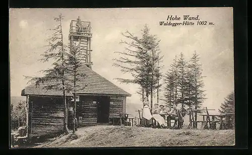 AK Waldegger-Hütte, Berghütte an der hohen Wand