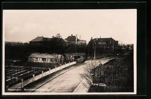 AK Göppingen, Strassenpartie am Bezirkskrankenhaus