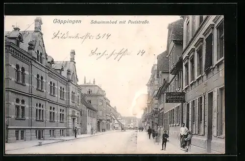 AK Göppingen, Schwimmbad mit Poststrasse