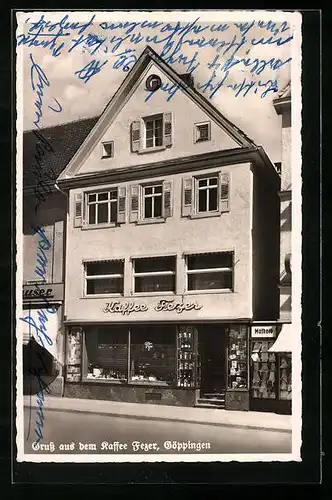 AK Göppingen, Cafe Fezer, Marktstrasse 3