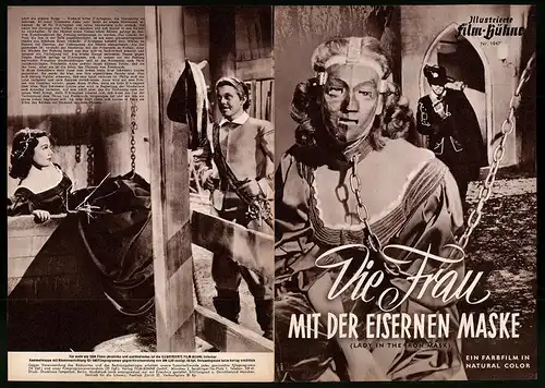 Filmprogramm IFB Nr. 1947, Die Frau mit der eisernen Maske, Louis Hayward, Patricia Medina, Regie: Ralph Murphy
