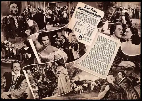 Filmprogramm IFB Nr. 1947, Die Frau mit der eisernen Maske, Louis Hayward, Patricia Medina, Regie: Ralph Murphy