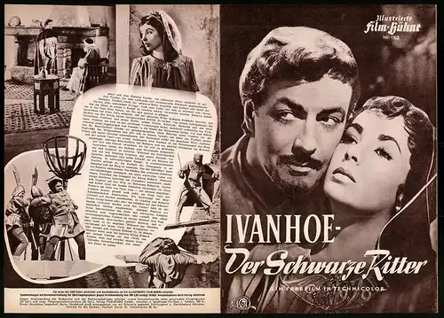 Filmprogramm IFB Nr. 1805, Ivanhoe - Der schwarze Ritter, Robert Taylor, Elizabeth Taylor, Regie: Richard Thorpe