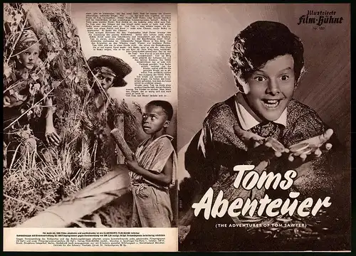 Filmprogramm IFB Nr. 1801, Toms Abenteuer, Nach Vorlage von Mark Twains` Tom Sawyer, Regie: David O. Selznick