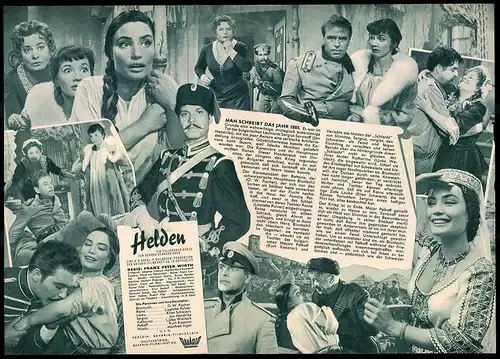 Filmprogramm IFB Nr. 4560, Helden, O. W. Fischer, Liselotte Pulver, Regie: Franz Peter Wirth