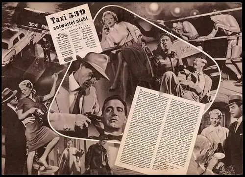 Filmprogramm IFB Nr. 2351, Taxi 539 antwortet nicht, John Payne, Evelyn Keyes, Regie: Phil Karlson