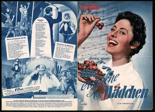 Filmprogramm IFB Nr. 3845, Das einfache Mädchen, Caterina Valente, Rudolf Prack, Regie: Werner Jacobs