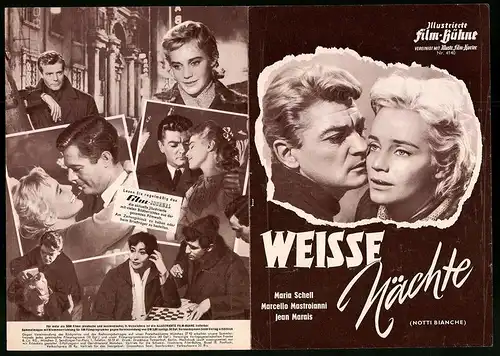 Filmprogramm IFB Nr. 4140, Weisse Nächte, Maria Schell, Marcello Mastroianni, Regie: Luchino Visconti