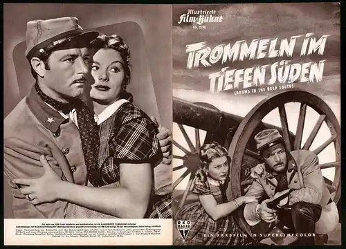 Filmprogramm IFB Nr. 2190, Trommeln im tiefen Süden, James Craig, Barbara Payton, Regie: William Cameron Manzies