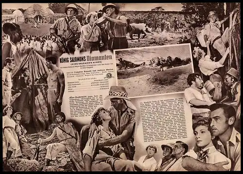 Filmprogramm IFB Nr. 1218, König Salomons Diamanten, Deborah Kerr, Stewart Granger, Regie: C. Bennet und A. Marton