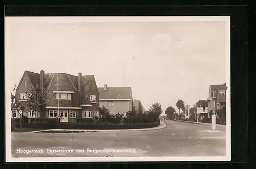 AK Hoogeveen, Pesserstraat met Burgemeesterswoning