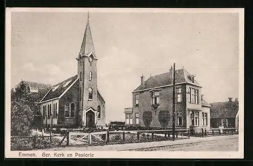 AK Emmen, Ger. Kerk en Pastorie