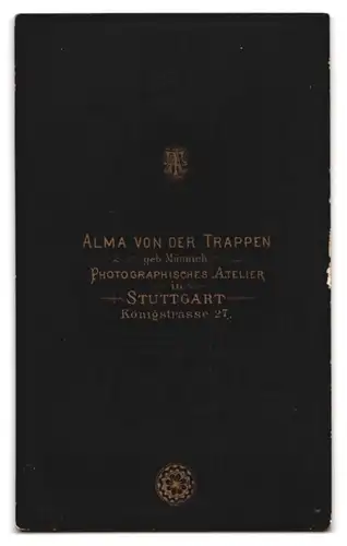 Fotografie Alma von der Trappen, Stuttgart, Königstr. 27, Bürgerlicher Herr mit Walross