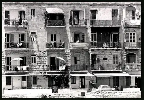 Fotografie Martin Langer, Ansicht Sliema, Blick auf eine typische Hausfassade auf der Insel