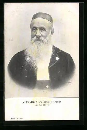 AK J. Felder, preisgekrönter Jodler von Entlebuch
