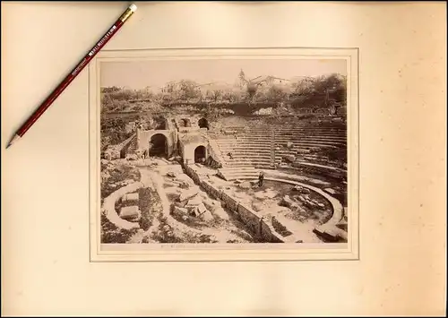 Fotografie unbekannter Fotograf, Ansicht Fiesole, Ruine des Amphitheater's