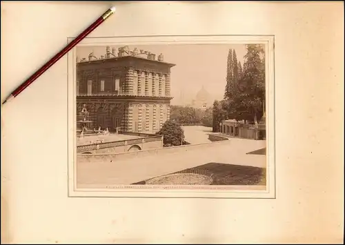 Fotografie unbekannter Fotograf, Ansicht Florenz - Firenze, Palazzo Pitti, Panorama Con La Cattedrale