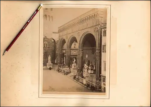 Fotografie unbekannter Fotograf, Ansicht Florenz - Firenze, Loggia Dei Priori Detta De Lanzi