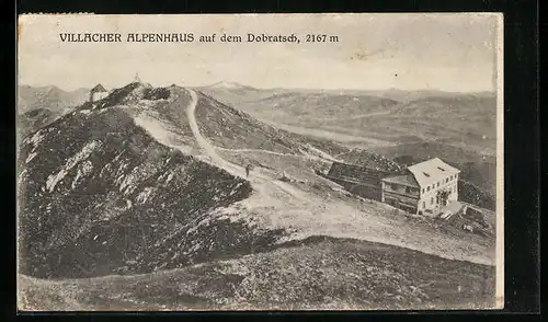 AK Villacher Alpenhaus, Berghütte auf dem Dobratsch