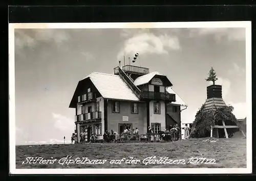 AK Stifter`s Gipfelhaus, Berghütte auf der Görlitzen