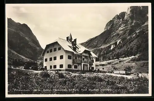 AK Plöckenhaus, Berghütte hinter Gipfeln