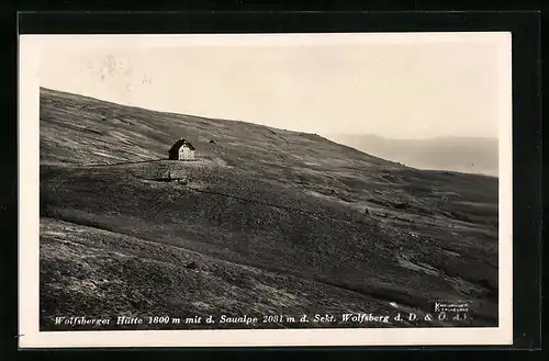 AK Wolfsberger Hütte, mit der Saualpe