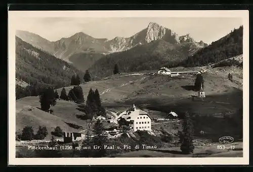 AK Plöckenhaus, mit Gr. Paal und Pic di Timau