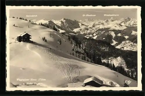 AK Wagrainer Hütte, Berghütte im Schnee