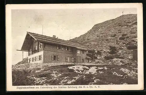 AK Zeppezanerhaus, Berghütte am Untersberg