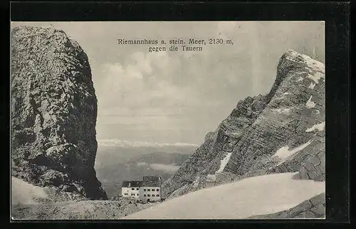 AK Riemannhaus, Am steinernen Meer gegen die Tauern