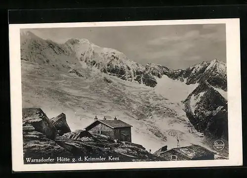 AK Warnsdorfer Hütte, Krimmler Kees