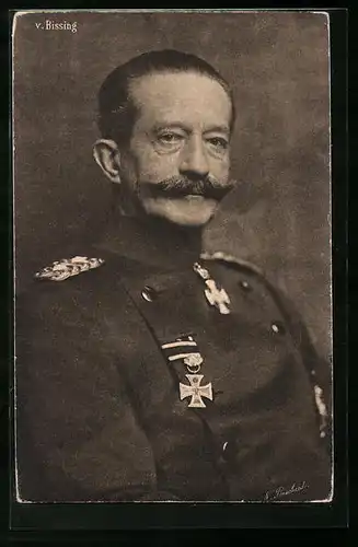 AK Freiherr von Bissing in Uniform, General-Gouverneur von Belgien
