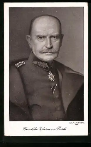 AK General der Infanterie von Beseler in Uniform mit Eisernem Kreuz
