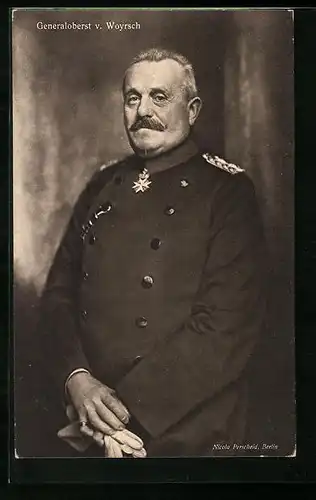 AK Generaloberst v. Woyrsch in Uniform mit Eisernem Kreuz