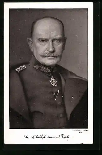 AK General der Infanterie von Beseler in Uniform mit Eisernem Kreuz