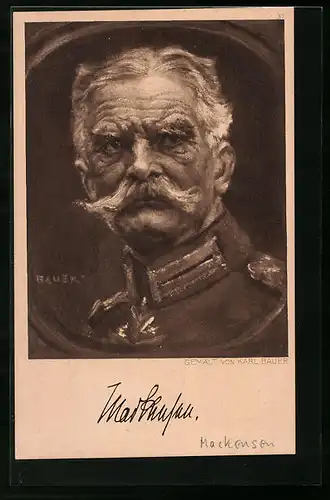 Künstler-AK General von Mackensen