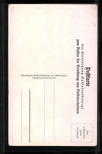 Künstler-AK Generalfeldmarschall von Mackensen an der Spitze seiner Truppen