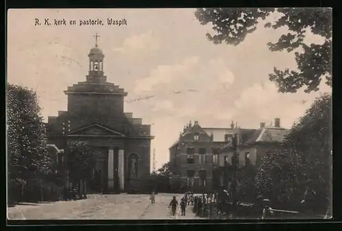 AK Waspik, Kerk en pastorie
