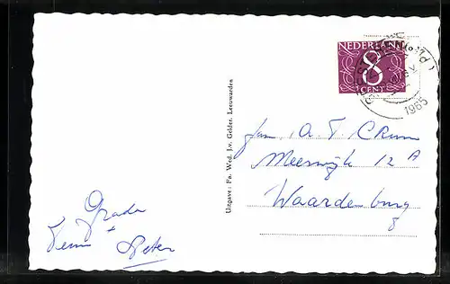 AK Gelselaar, Gezicht op Gelselaar met N. H. Kerk