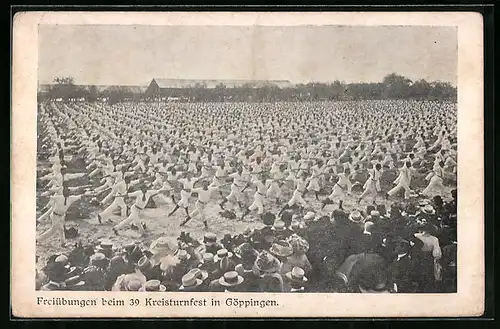 AK Göppingen, Freiübungen beim 39. Kreisturnfest