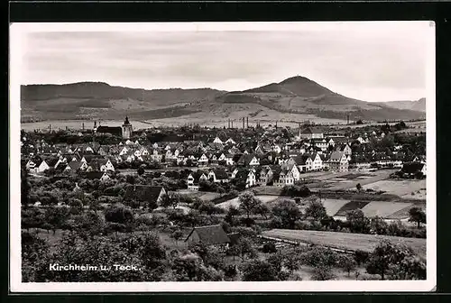 AK Kirchheim u. Teck, Ortsansicht aus der Vogelschau