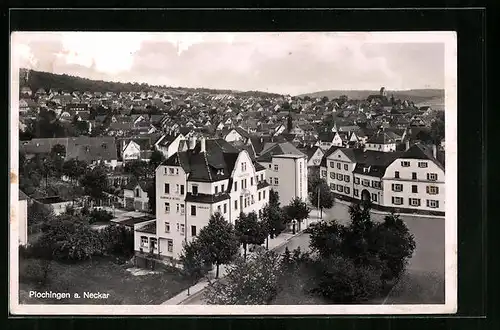 AK Plochingen a. Neckar, Ortsansicht aus der Vogelschau