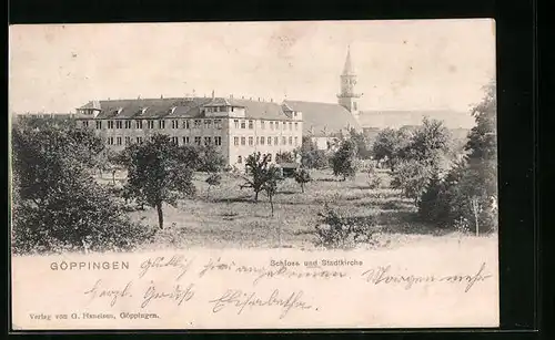 AK Göppingen, Schloss und Stadtkirche